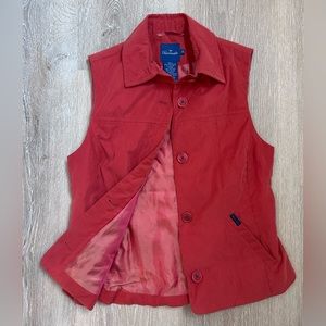 Facconable|Quilted Viscose‎ Wool Lined Vest|Reddish Orange|SZ  XS